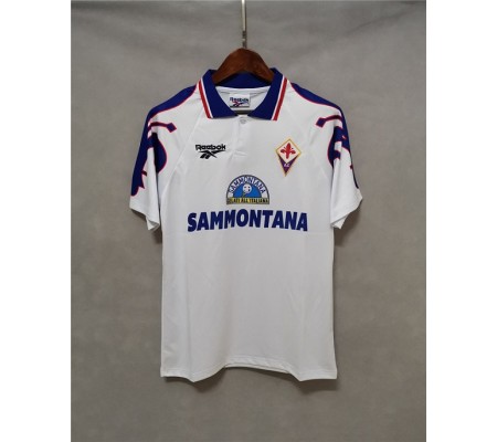 Fiorentina 95/96 Away White Soccer Jersey